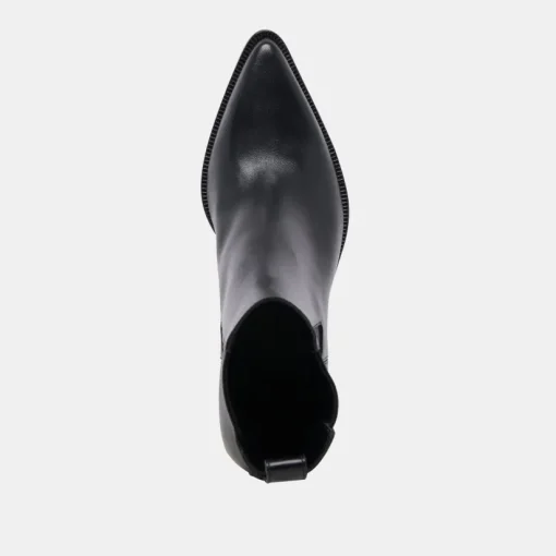 SHADIE H2O WIDE BOOTIES BLACK LEATHER