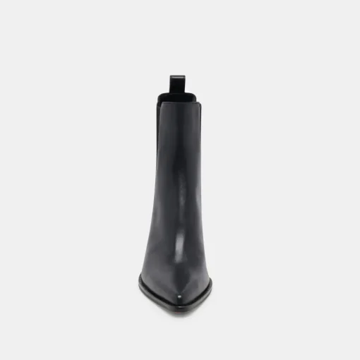 SHADIE H2O WIDE BOOTIES BLACK LEATHER