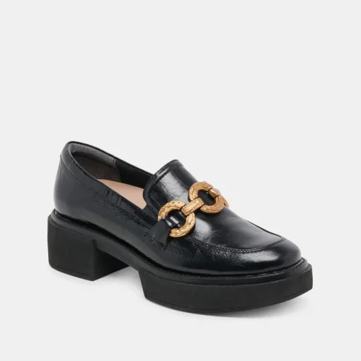 SHEENA LOAFERS MIDNIGHT CRINKLE PATENT