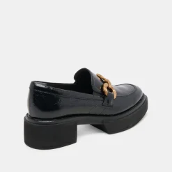 SHEENA LOAFERS MIDNIGHT CRINKLE PATENT