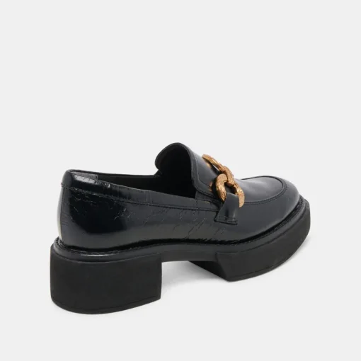 SHEENA LOAFERS MIDNIGHT CRINKLE PATENT