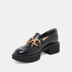 SHEENA LOAFERS MIDNIGHT CRINKLE PATENT