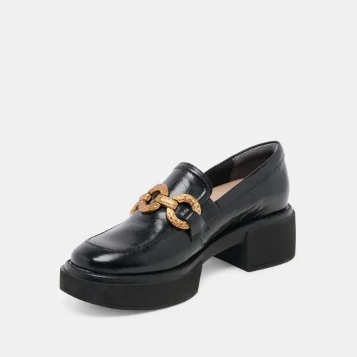 SHEENA LOAFERS MIDNIGHT CRINKLE PATENT