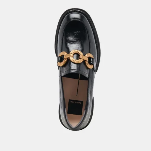 SHEENA LOAFERS MIDNIGHT CRINKLE PATENT