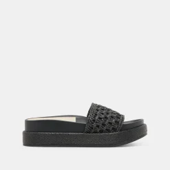 SIDONA SANDALS ONYX RAFFIA