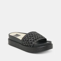 SIDONA SANDALS ONYX RAFFIA
