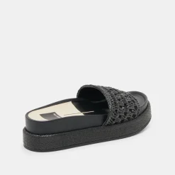 SIDONA SANDALS ONYX RAFFIA