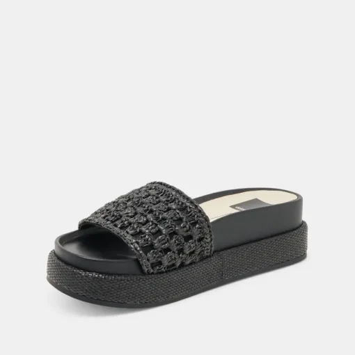 SIDONA SANDALS ONYX RAFFIA