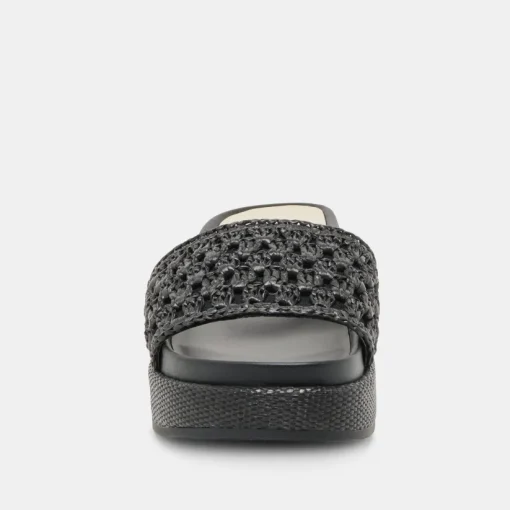 SIDONA SANDALS ONYX RAFFIA