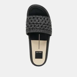 SIDONA SANDALS ONYX RAFFIA