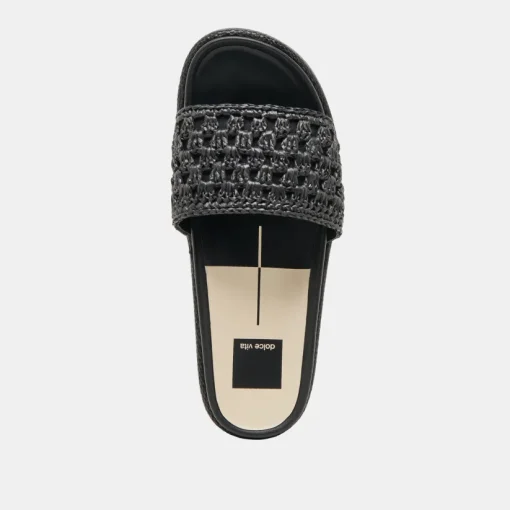SIDONA SANDALS ONYX RAFFIA