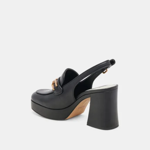 SIRUS HEELS BLACK LEATHER