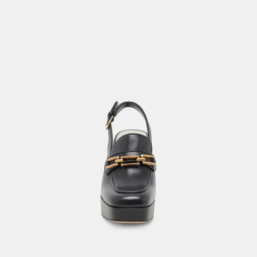 SIRUS HEELS BLACK LEATHER