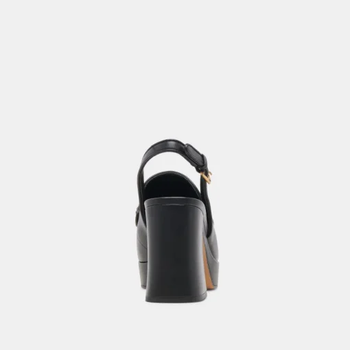 SIRUS HEELS BLACK LEATHER
