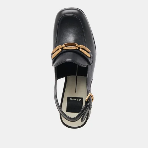 SIRUS HEELS BLACK LEATHER