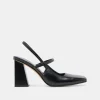 SOYER HEELS MIDNIGHT CRINKLE PATENT