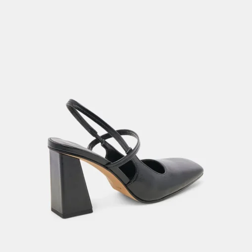 SOYER HEELS MIDNIGHT CRINKLE PATENT