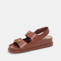 STARLA SANDALS BROWN LEATHER