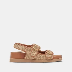 STARLA SANDALS TAN MULTI WOVEN