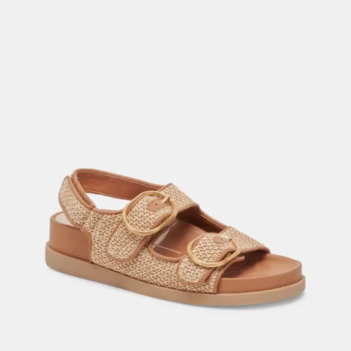 STARLA SANDALS TAN MULTI WOVEN