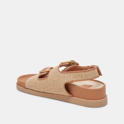 STARLA SANDALS TAN MULTI WOVEN