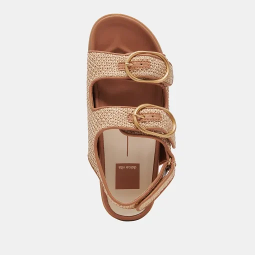 STARLA SANDALS TAN MULTI WOVEN
