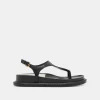 STEFAN SANDALS BLACK LEATHER