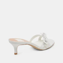 TERISA HEELS TRUE WHITE LEATHER