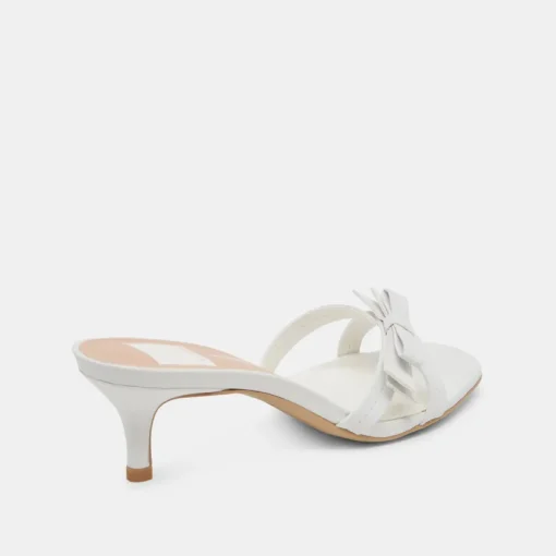 TERISA HEELS TRUE WHITE LEATHER