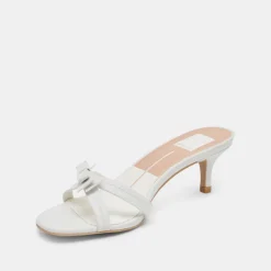 TERISA HEELS TRUE WHITE LEATHER