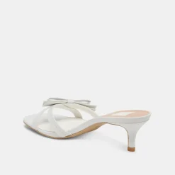 TERISA HEELS TRUE WHITE LEATHER