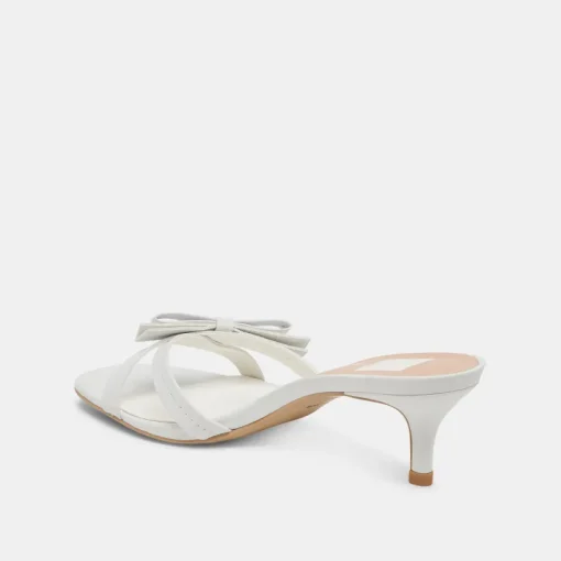 TERISA HEELS TRUE WHITE LEATHER