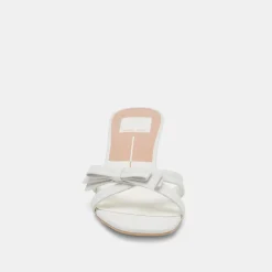 TERISA HEELS TRUE WHITE LEATHER