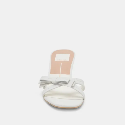 TERISA HEELS TRUE WHITE LEATHER