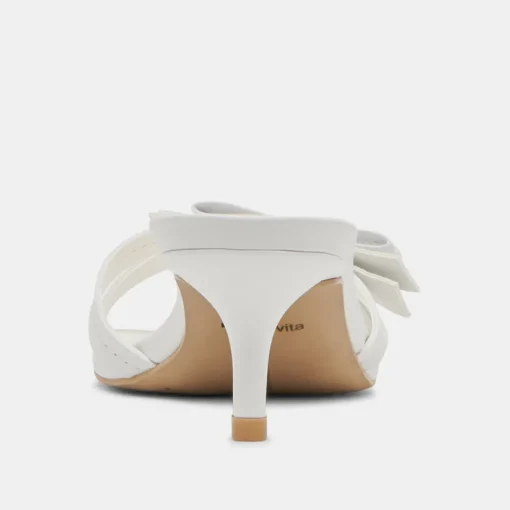 TERISA HEELS TRUE WHITE LEATHER