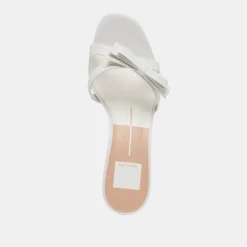 TERISA HEELS TRUE WHITE LEATHER