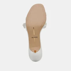 TERISA HEELS TRUE WHITE LEATHER