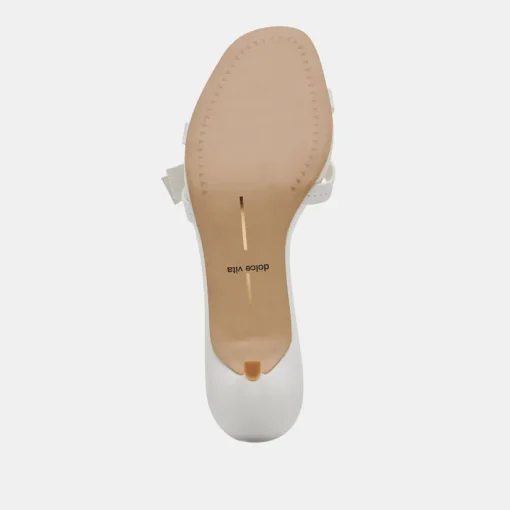 TERISA HEELS TRUE WHITE LEATHER