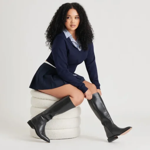 VERDI BOOTS BLACK LEATHER