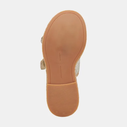 WANIKA SANDALS PLATINUM CRACKLED LEATHER