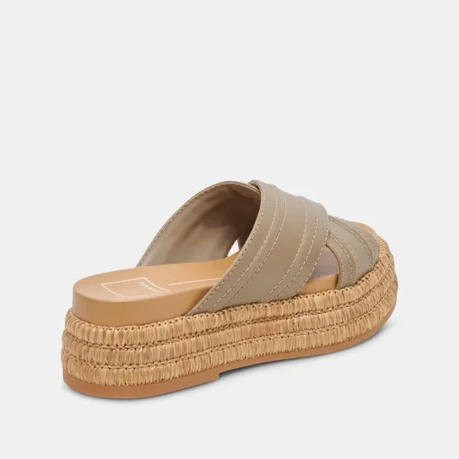 WESLEE SANDALS OLIVE LEATHER