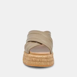 WESLEE SANDALS OLIVE LEATHER