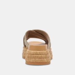 WESLEE SANDALS OLIVE LEATHER