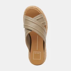 WESLEE SANDALS OLIVE LEATHER