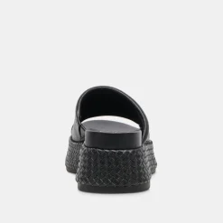 WIMSYN SANDALS BLACK LEATHER