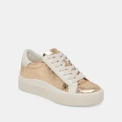 ZAYN 360 SNEAKERS GOLD DISTRESSED LEATHER