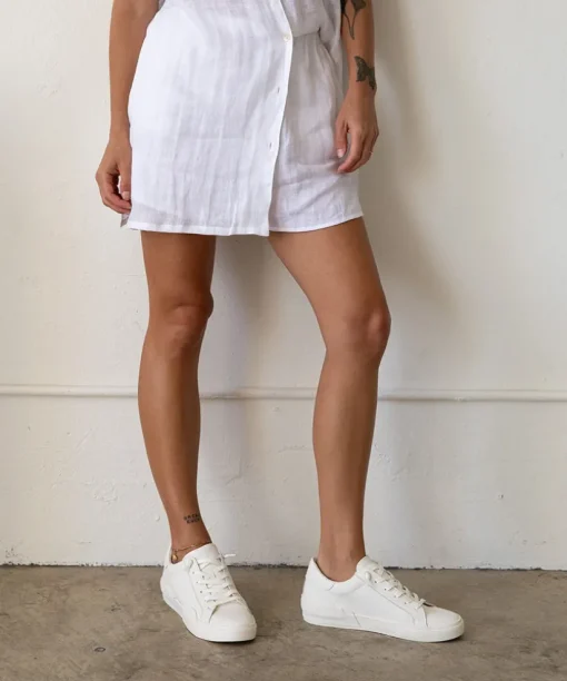ZINA 360 SNEAKERS WHITE RECYCLED LEATHER