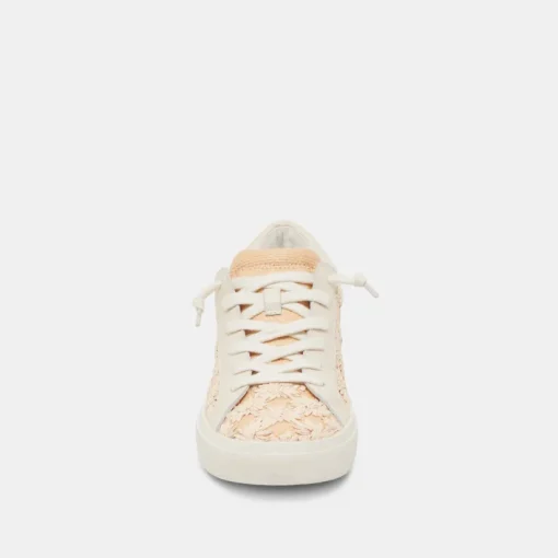 ZINA FLORAL SNEAKERS CREME FLORAL RAFFIA