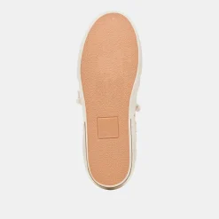 ZINA FLORAL SNEAKERS CREME FLORAL RAFFIA
