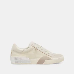 ZINA PLUSH SNEAKERS OFF WHITE WOVEN